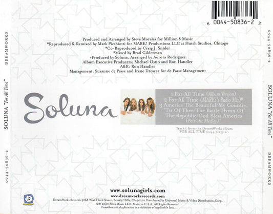 Soluna : For All Time (CD, Single)