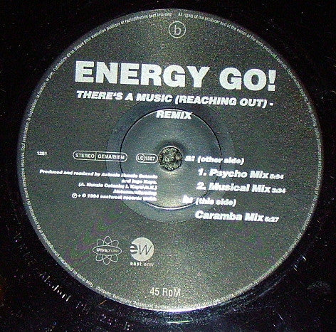 Energy Go! : There's A Music (Reaching Out) (Remix) (12", Promo)