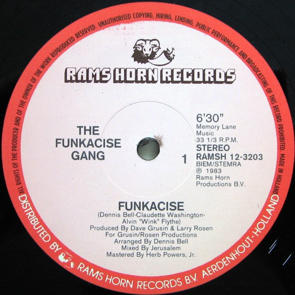 Funkacise Gang : Funkacise (12", Single)