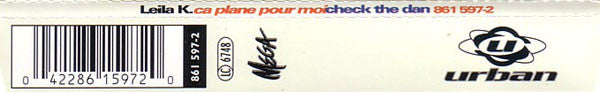 Leila K : Ça Plane Pour Moi / Check The Dan (CD, Maxi)