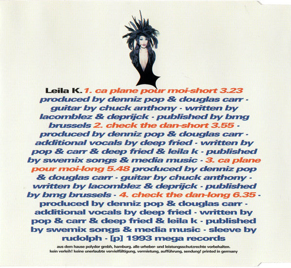 Leila K : Ça Plane Pour Moi / Check The Dan (CD, Maxi)