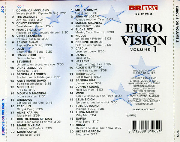 Various : Eurovision - Volume 1 (2xCD, Comp)