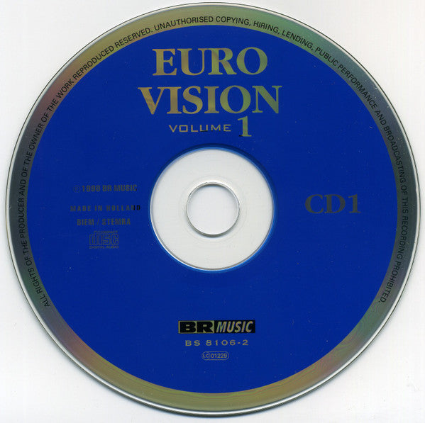 Various : Eurovision - Volume 1 (2xCD, Comp)