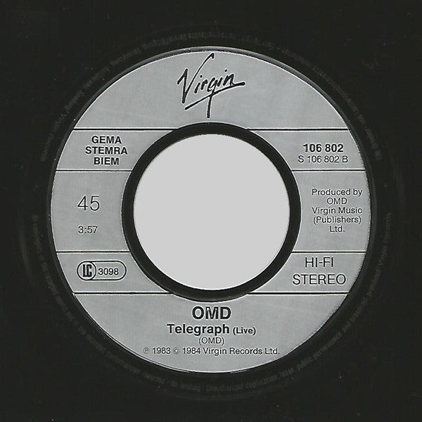 Orchestral Manoeuvres In The Dark : Tesla Girls (7", Single)
