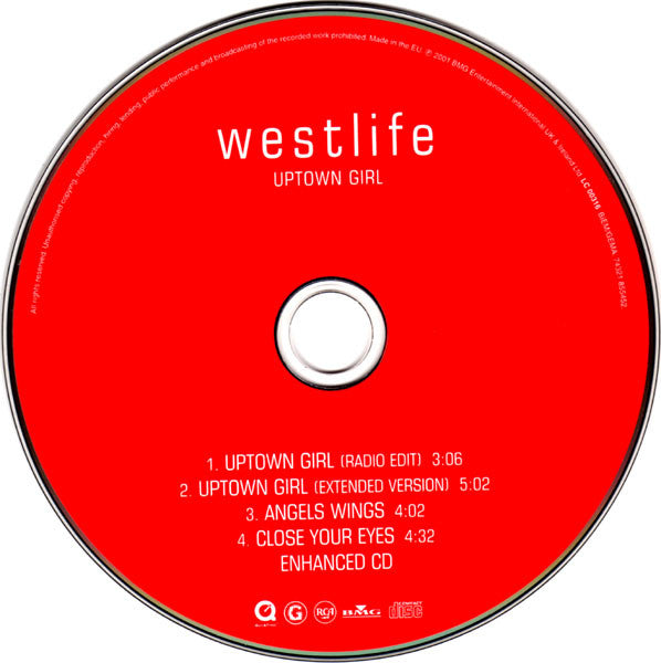 Westlife : Uptown Girl (CD, Maxi, Enh)