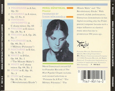 Meral Güneyman : The Most Popular Chopin (CD, Album, Tar)