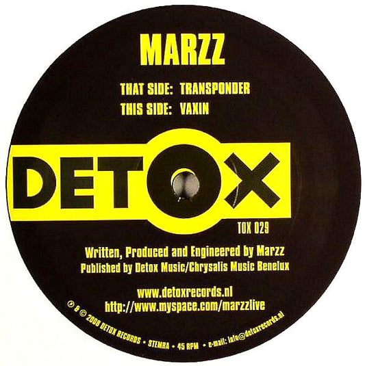 Marzz : Transponder / Vaxin (12")