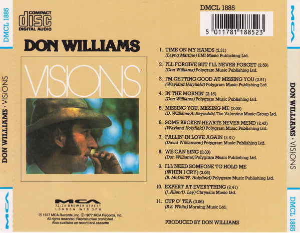 Don Williams (2) : Visions (CD, Album)