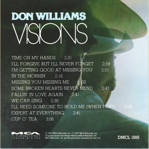 Don Williams (2) : Visions (CD, Album)