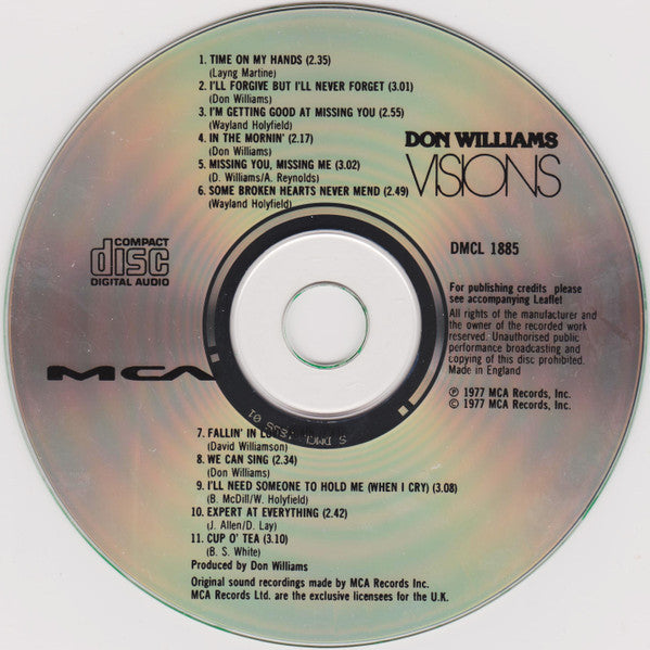 Don Williams (2) : Visions (CD, Album)