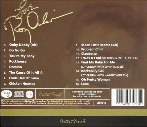Roy Orbison : Love (CD, Comp, RE)