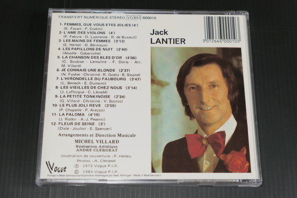 Jack Lantier : Femmes, Que Vous Êtes Jolies (CD, Album, RE)