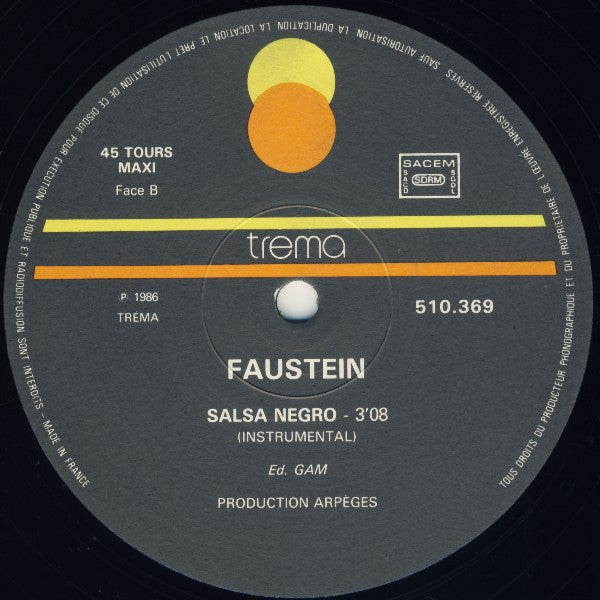 Faustein : Salsa Negro (12", Maxi)