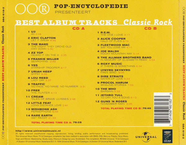 Various : Best Album Tracks Classic Rock (2xCD, Comp)