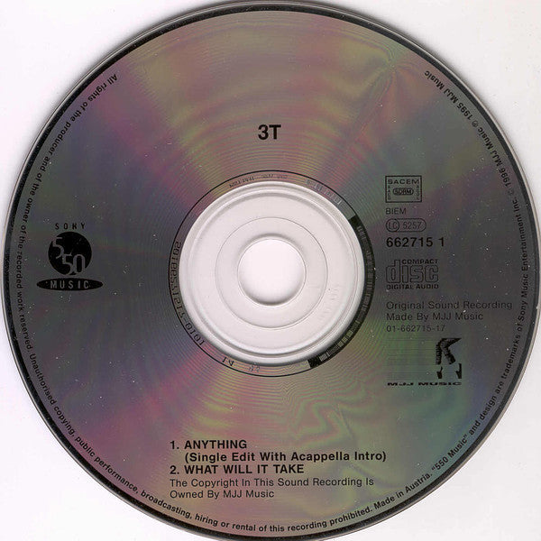 3T : Anything (CD, Single)
