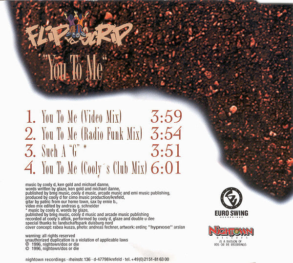 Flip Da Scrip : You To Me (CD, Maxi)
