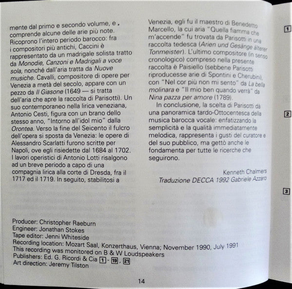 Cecilia Bartoli / György Fischer : Arie Antiche (Se Tu M'Ami) (CD, RE)