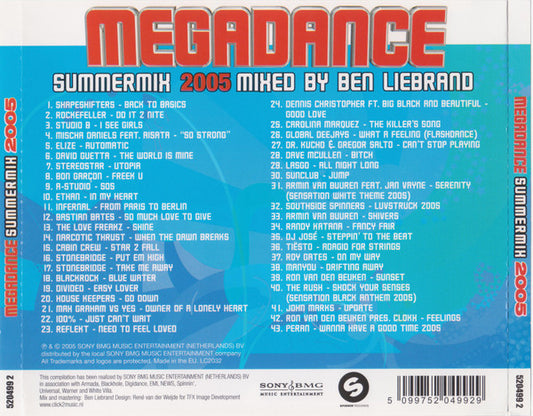 Ben Liebrand : Megadance Summermix 2005 (CD, Mixed)