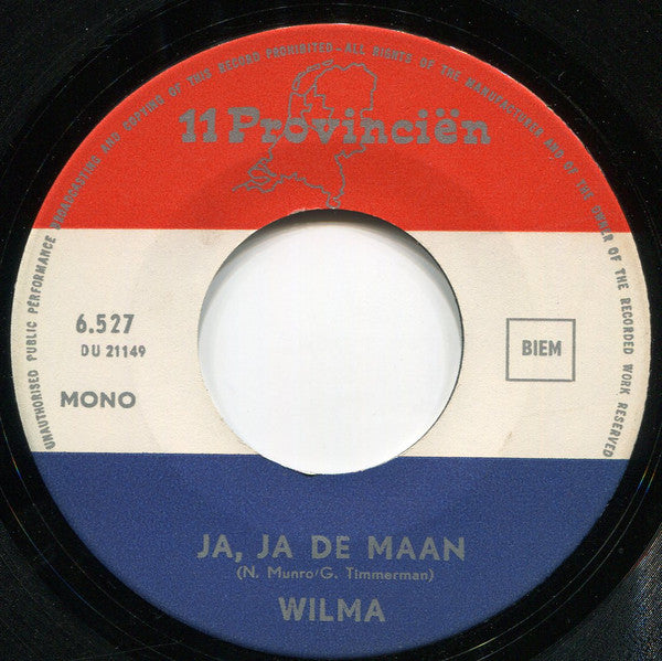 Wilma : 80 Rode Rozen (7", Single, Mono, Big)