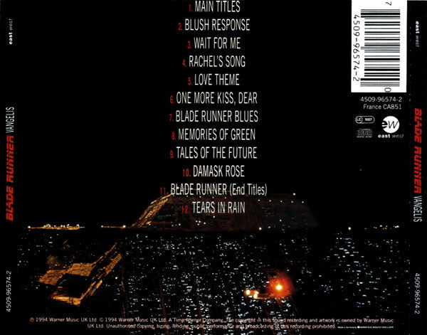 Vangelis : Blade Runner (CD, Album)