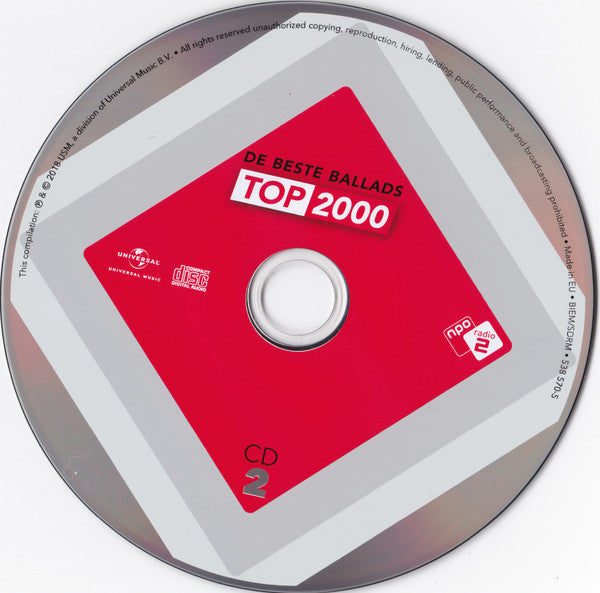 Various : De Beste Ballads Top 2000 (2xCD, Album, Comp)