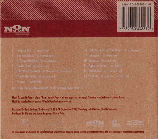 VanderFeen : Conversations (CD, Album + CDr)