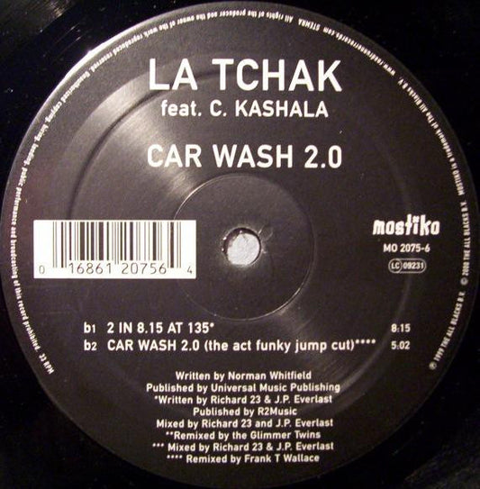 LaTchak Feat. Chantal Kashala : Car Wash 2.0 (12")