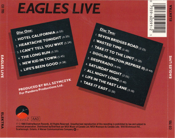 Eagles : Eagles Live (2xCD, Album)