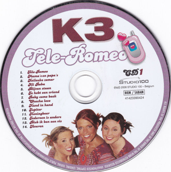 K3 : Tele-Romeo (2xCD, Album)