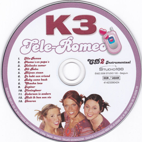 K3 : Tele-Romeo (2xCD, Album)