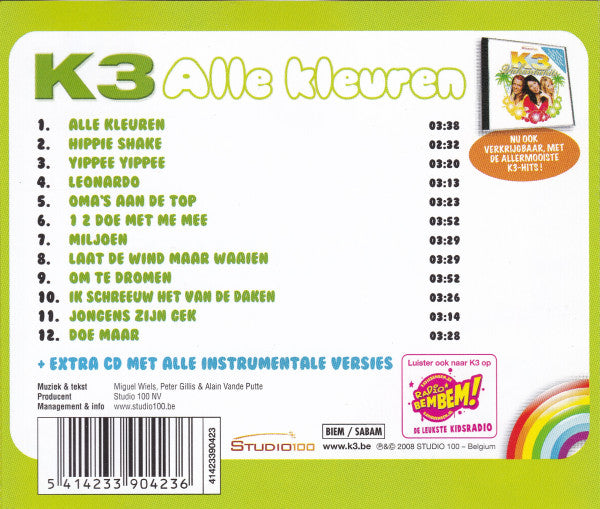 K3 : Alle Kleuren (2xCD, Album, RE)