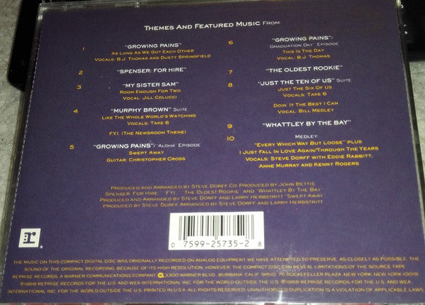 Steve Dorff & Friends : Growing Pains: Theme From Growing Pains and Other Hit T.V. Themes (CD, Album)