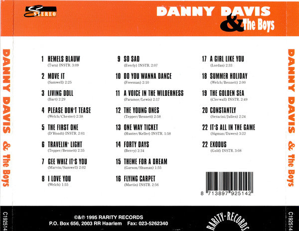 Danny Davis & The Boys : Danny Davis & The Boys (CD, Album)
