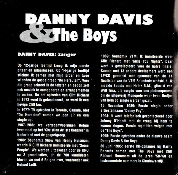 Danny Davis & The Boys : Danny Davis & The Boys (CD, Album)