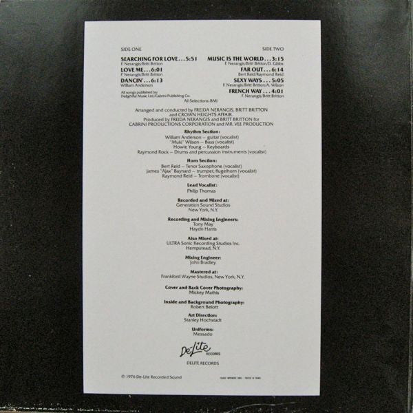 Crown Heights Affair : Do It Your Way (LP, Album, Gat)