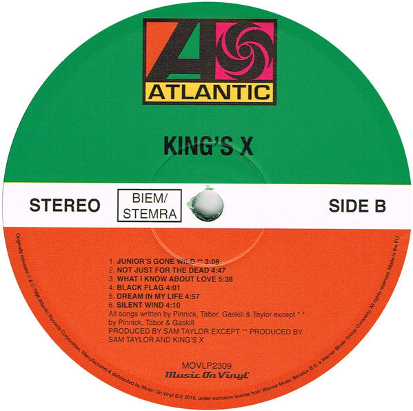 King's X : King's X (LP, Album, Ltd, Num, RE, Mos)