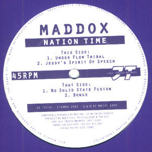 Maddox : Nation Time (12")