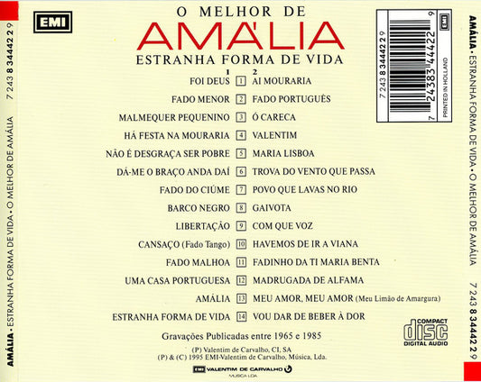 Amália Rodrigues : O Melhor De Amália (Estranha Forma De Vida) (2xCD, Comp, RE)