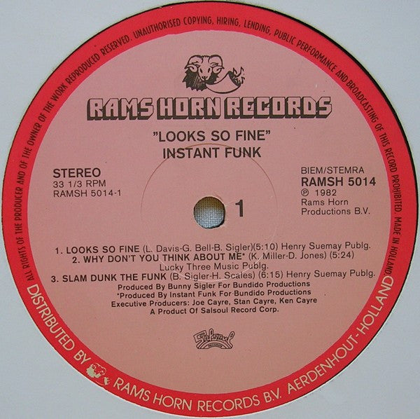 Instant Funk : Looks So Fine (LP, Album)