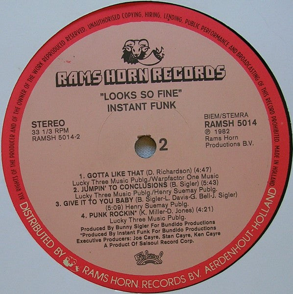 Instant Funk : Looks So Fine (LP, Album)