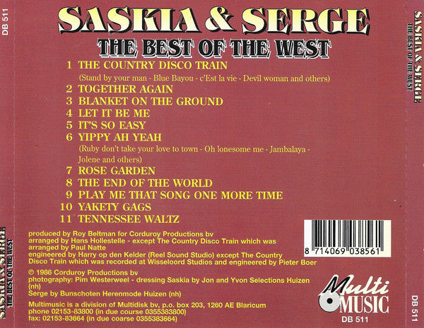 Saskia & Serge : The Best Of The West (CD, Album)