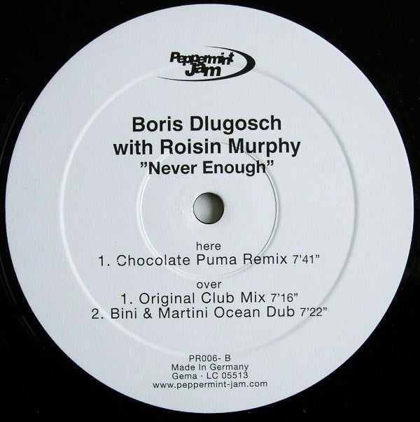 Boris Dlugosch With Róisín Murphy : Never Enough (2x12", Promo)