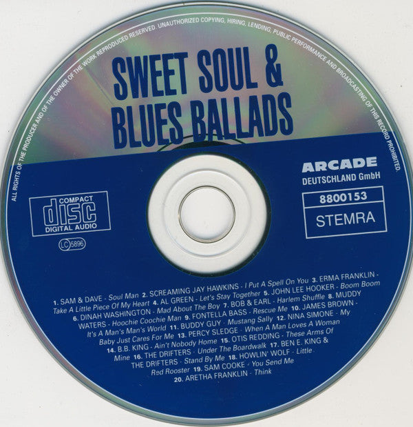 Various : Sweet Soul & Blues Ballads (CD, Comp)