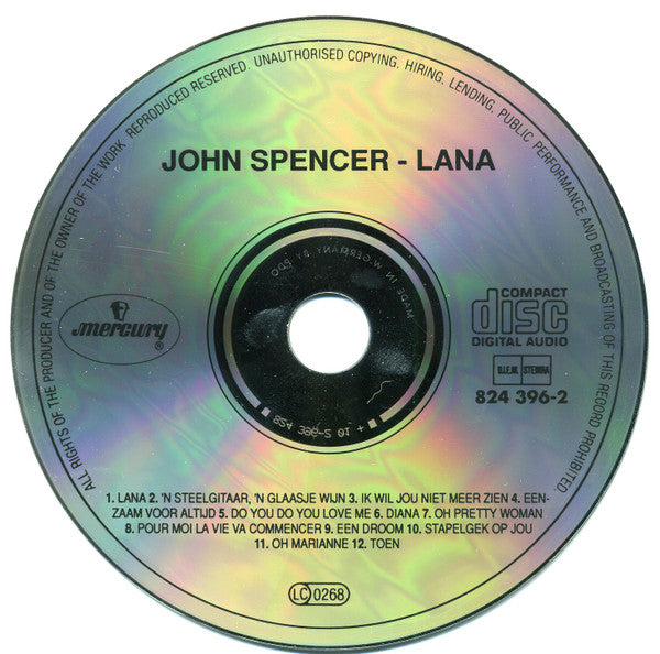 John Spencer : Lana (CD, Album, RE)