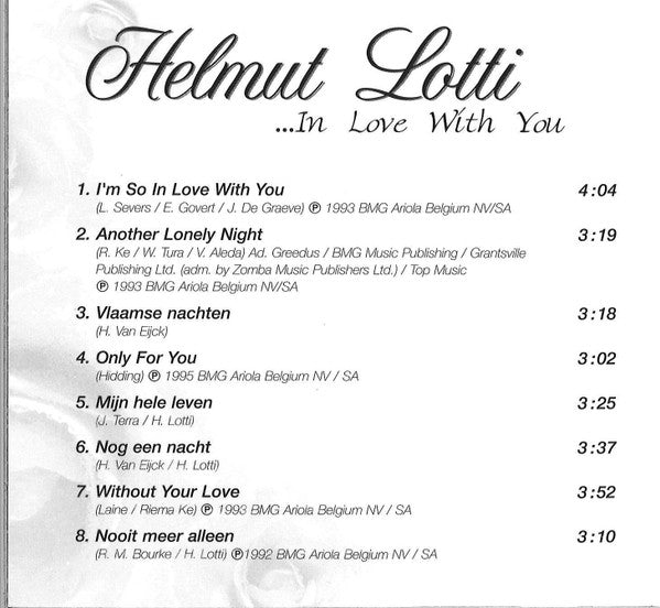 Helmut Lotti : ...In Love With You (CD, Comp)
