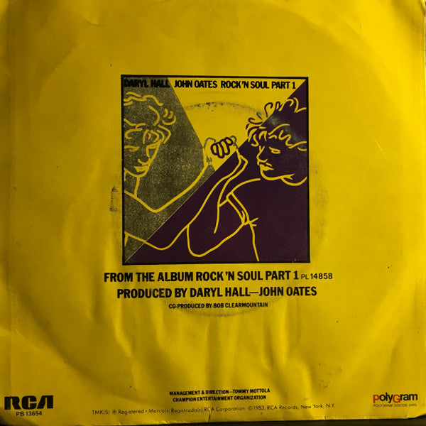 Daryl Hall & John Oates : Say It Isn't So / Kiss On My List (7", Single)