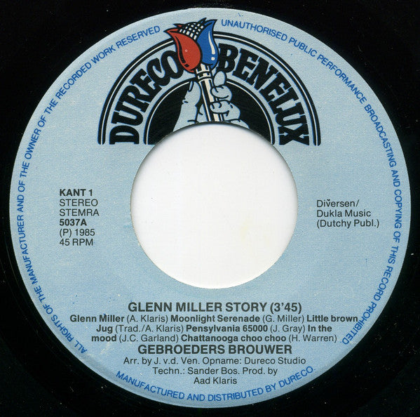 Gebroeders Brouwer : Glenn Miller Story (7", Single)