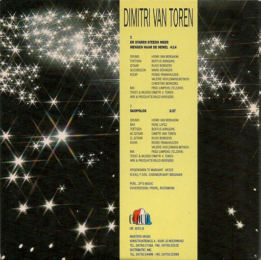 Dimitri Van Toren : Er Staren Steeds Meer Mensen Naar De Hemel (CD, Single)