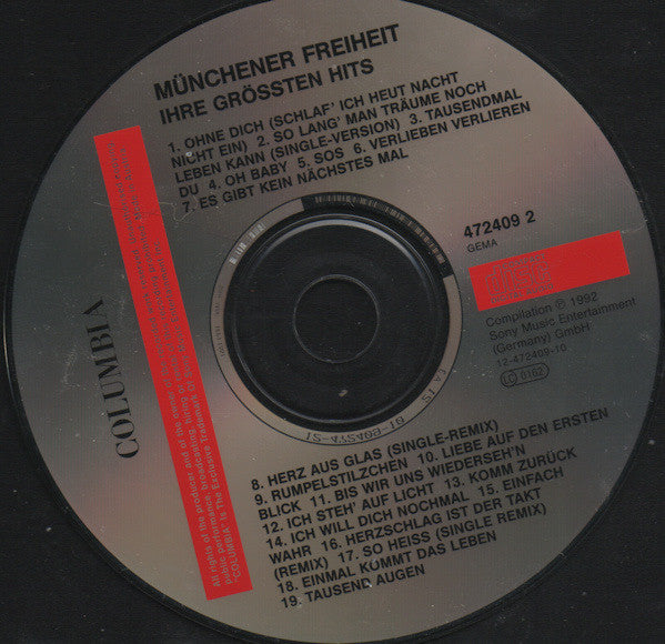 Münchener Freiheit : Ihre Grössten Hits (CD, Comp, RE)