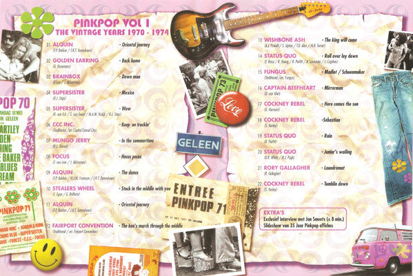 Various : Pinkpop The Vintage Years 1970 - 1974 Vol 1 (DVD, Comp, PAL)
